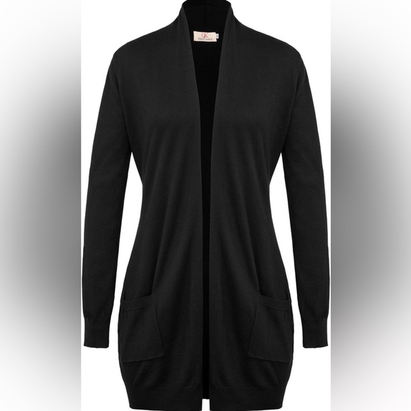 NWT GRACE KARIN Women's Open Front Cardigan Long Knitted Sweaters w/Pockets, XL - Picture 2 of 11